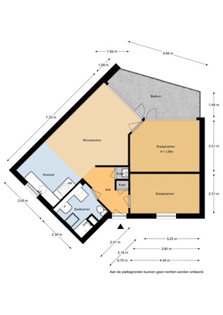 Floorplan - Achterwerf 231, 1357 CB Almere